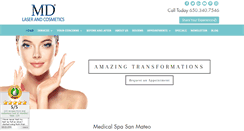 Desktop Screenshot of mdlaserandcosmetics.com